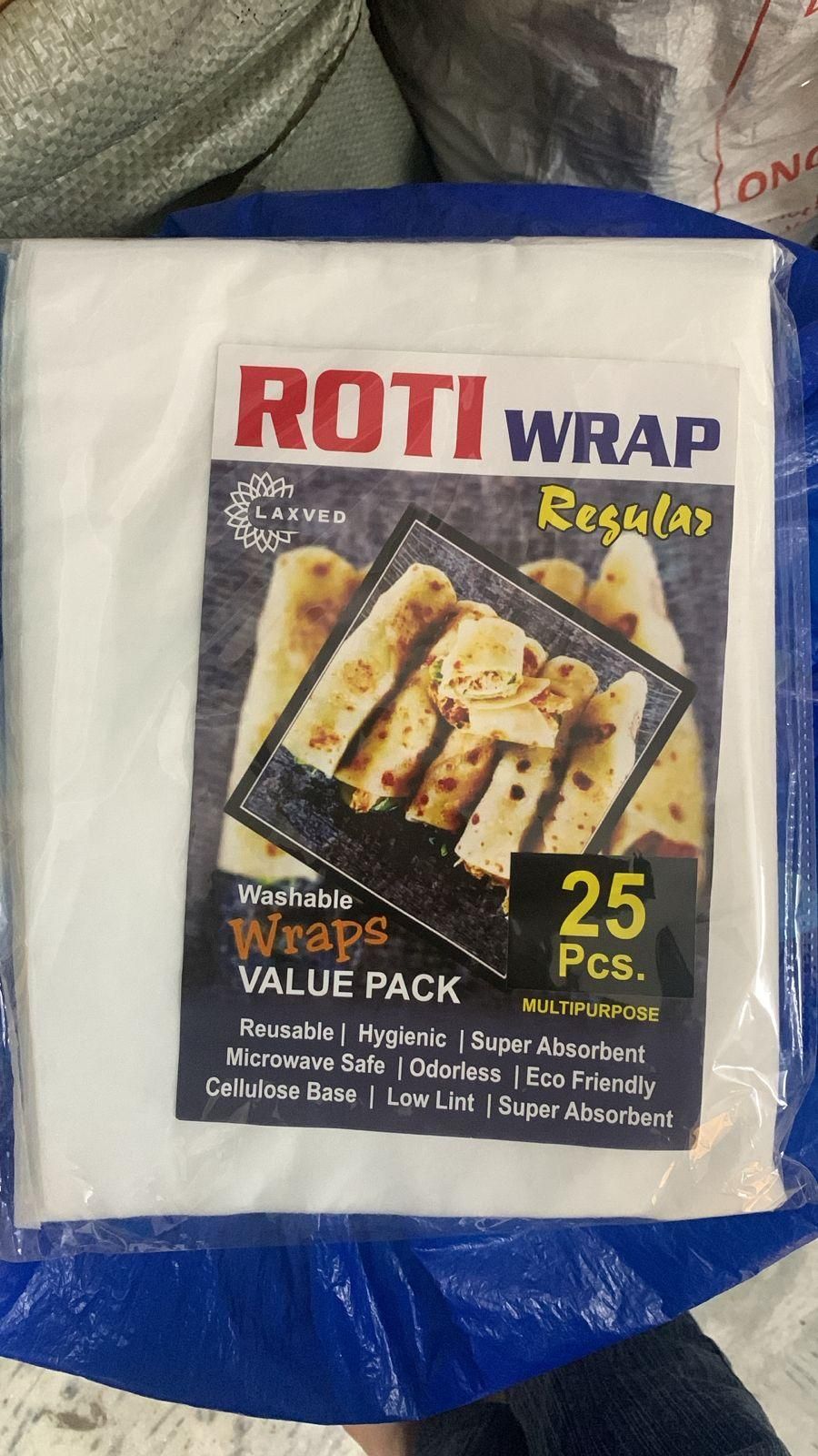 EcoWrap™ Reusable Roti Wrap Paper – Washable, Eco-Friendly & Oil-Resistant Food Wraps (Pack of 25)