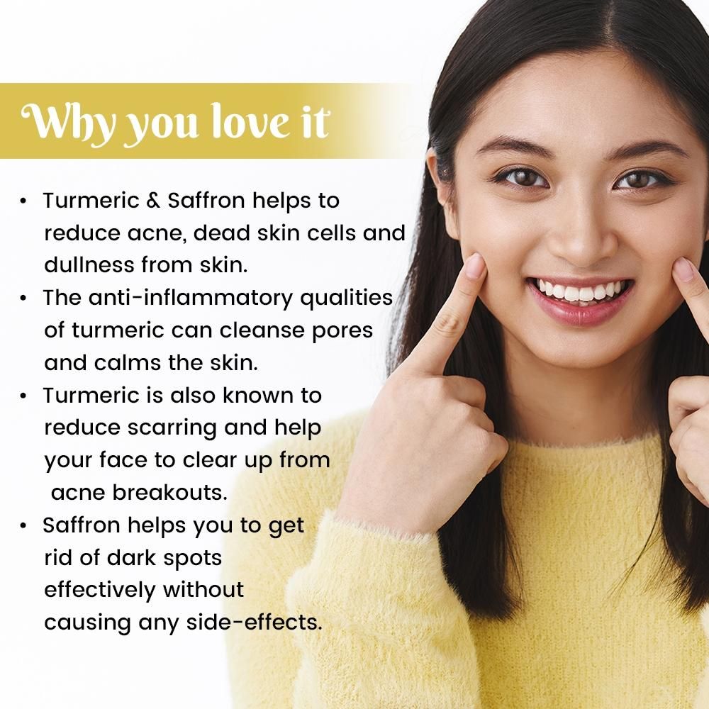 Turmeric & Saffron Ubtan Algae Peel Off Jelly Facial Mask