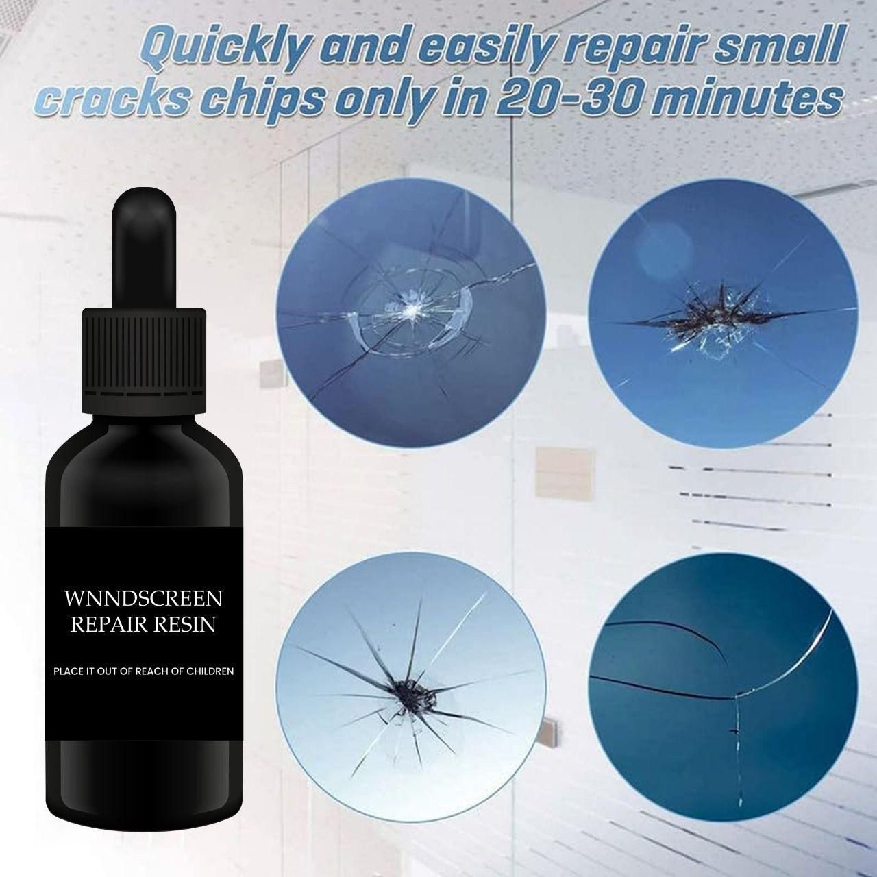 CrystalFix™ Glass Repair Kit – Buy 1 Get 1 (Windshield & Window Crack Repair Resin)