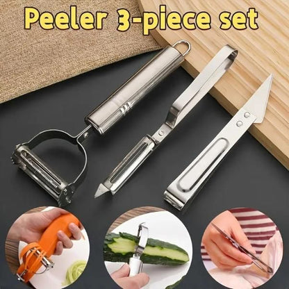 3 in 1 Vegetable - Fruit Peeler Set of 3pc