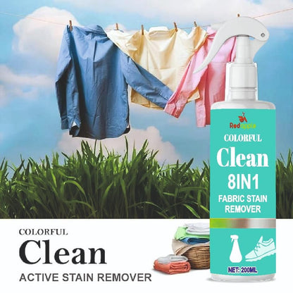 RedApple™ Fabric Stain Remover– Buy 1 Get 1 Free Plant-Based Laundry & Antibacterial Formula for Instant Stain Removal & Brightening