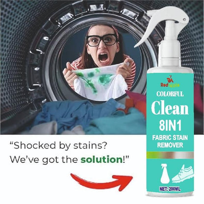 RedApple™ Fabric Stain Remover– Buy 1 Get 1 Free Plant-Based Laundry & Antibacterial Formula for Instant Stain Removal & Brightening