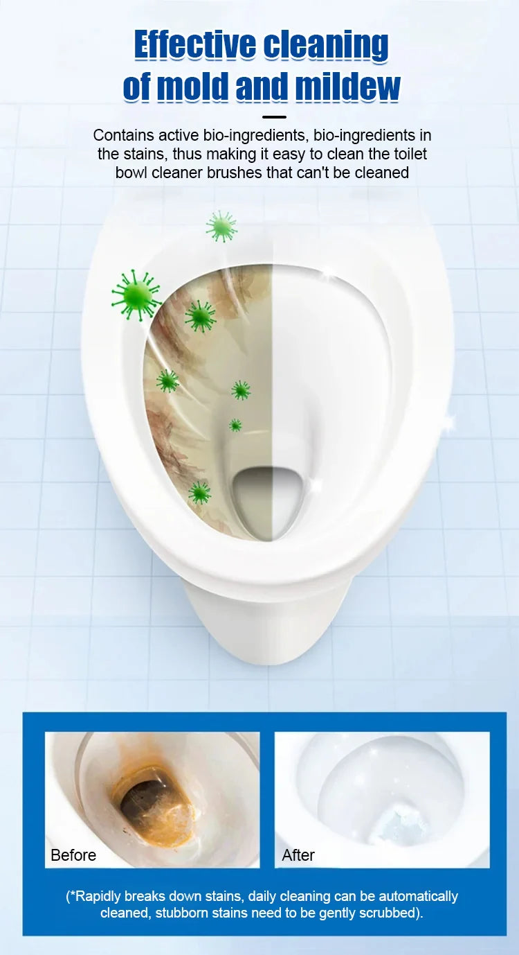 SparkleFlush™ Automatic Toilet & Bathroom Cleaner Tablets | Self-Cleaning Flush | Pack of 10/20/30